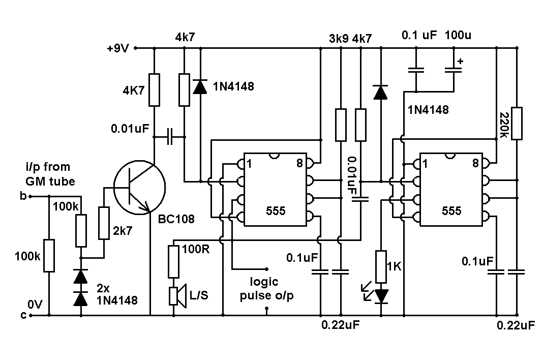 geiger detector circuit