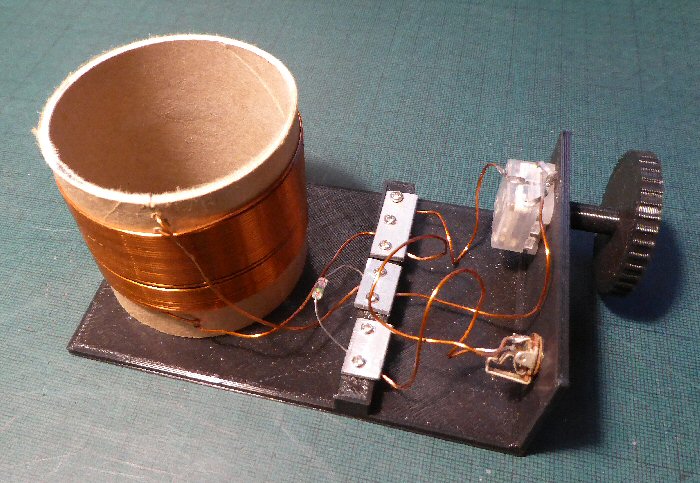 3D printed base for xtal radio
