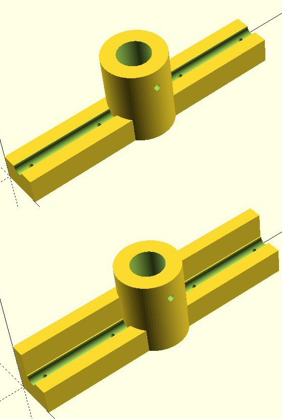 3D printed dipole center