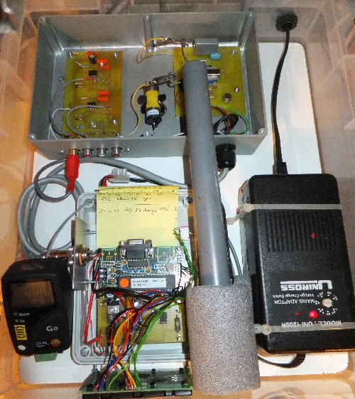 gieger counter logger set up