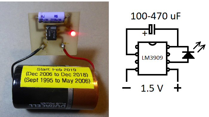 LM3909 pcb and diagram