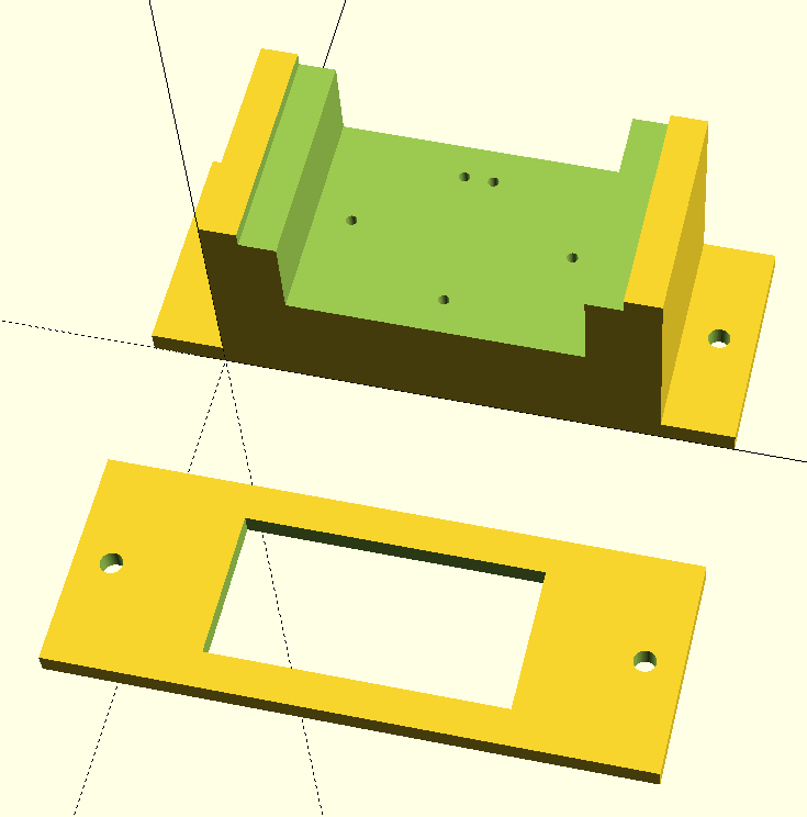 OpenScad 3D printed holder for Hall effect measurements
